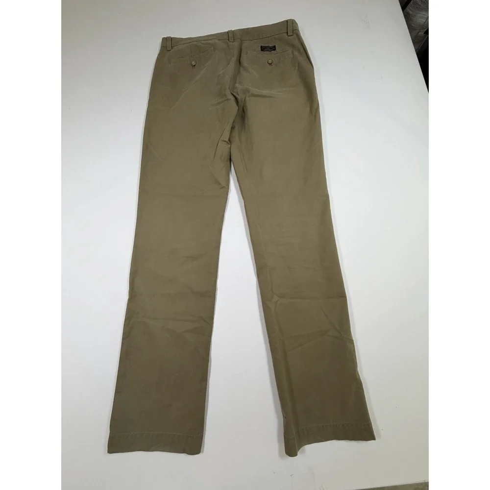 Banana Republic Aiden Chino Pants Mens 33x34 Beige Straight Leg Casual Cotton